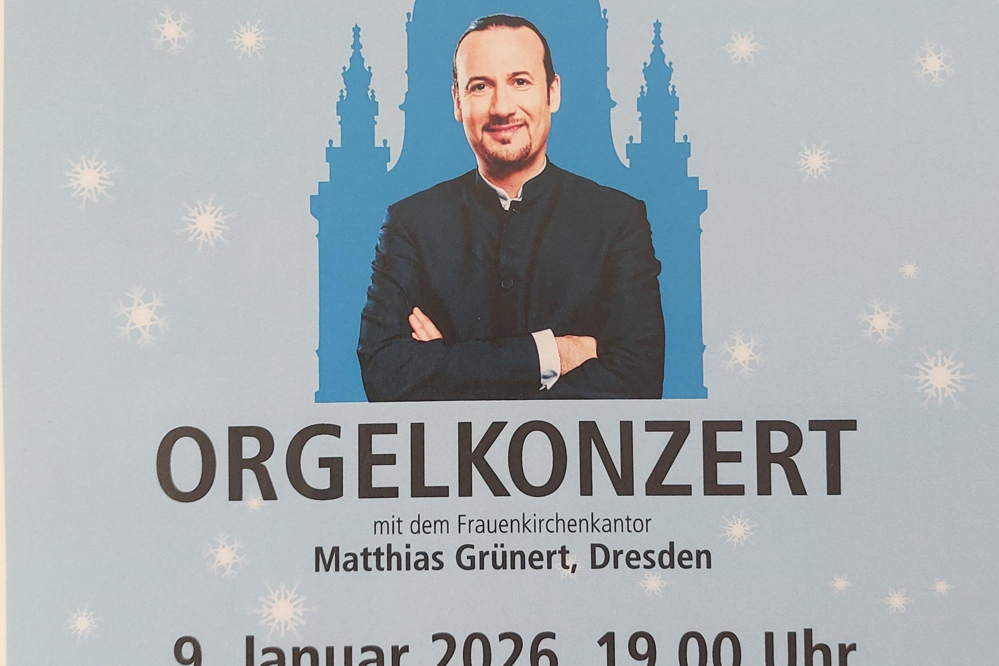 Orgelkonzert am 9.1.2026