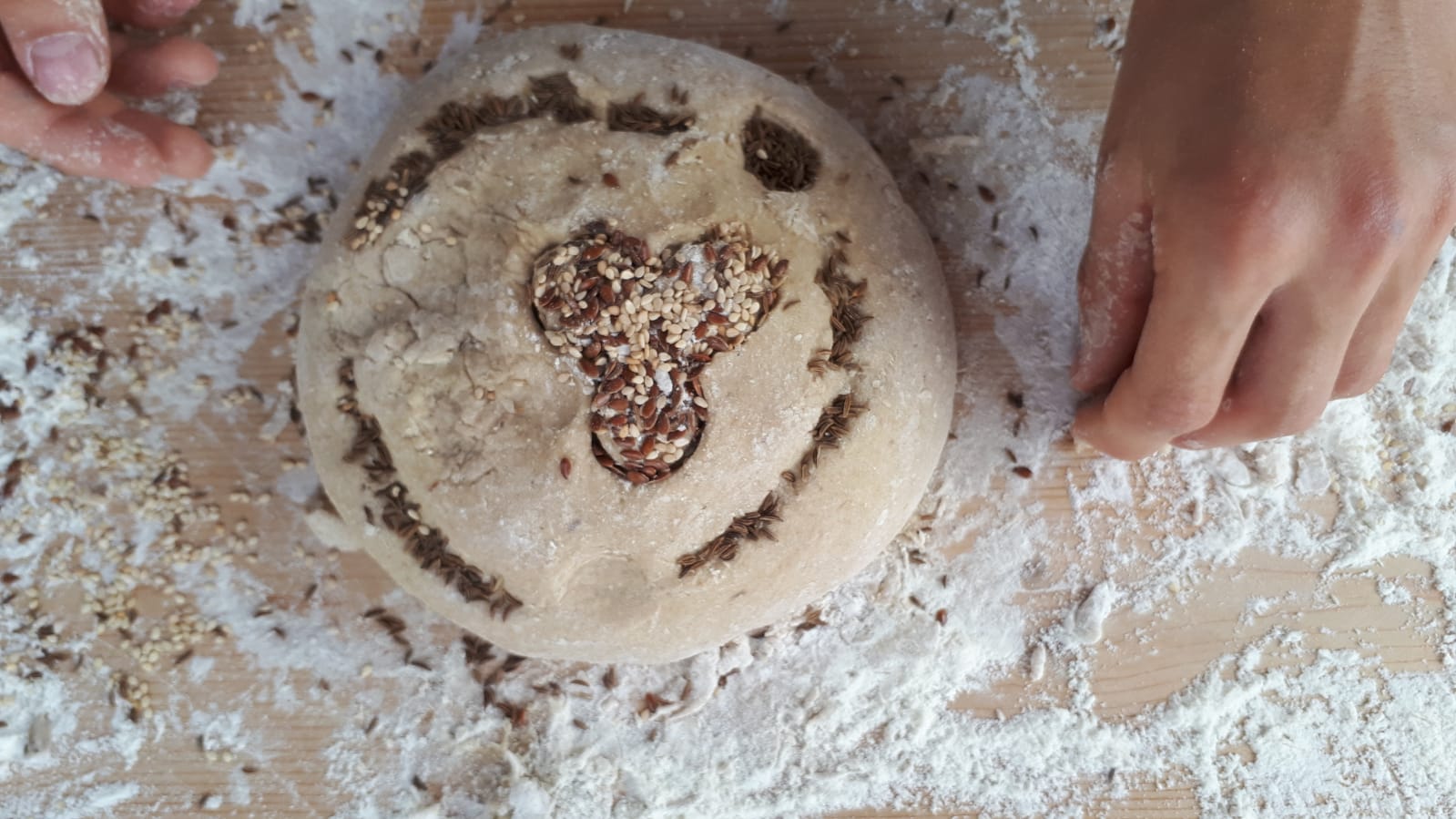 Brotbacken Erstkommunionkinder