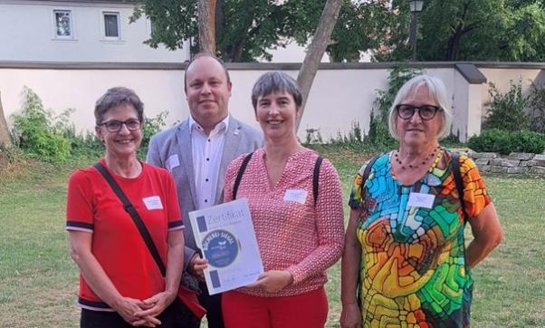 v. l. Christine Pfahlmann, 2. Bürgermeister Heiko Panzer, Karin Schneider, Monika Raab