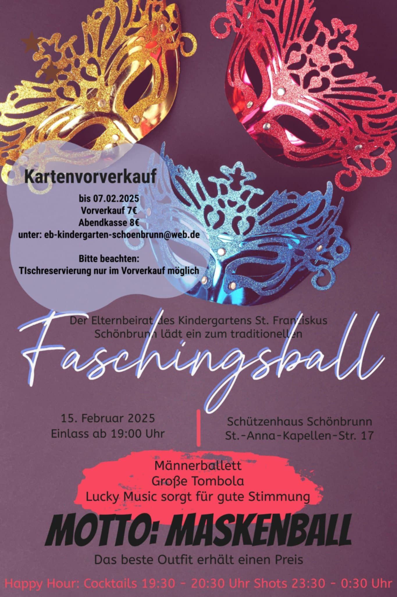 Faschingsball Kita St. Franziskus Schönbrunn