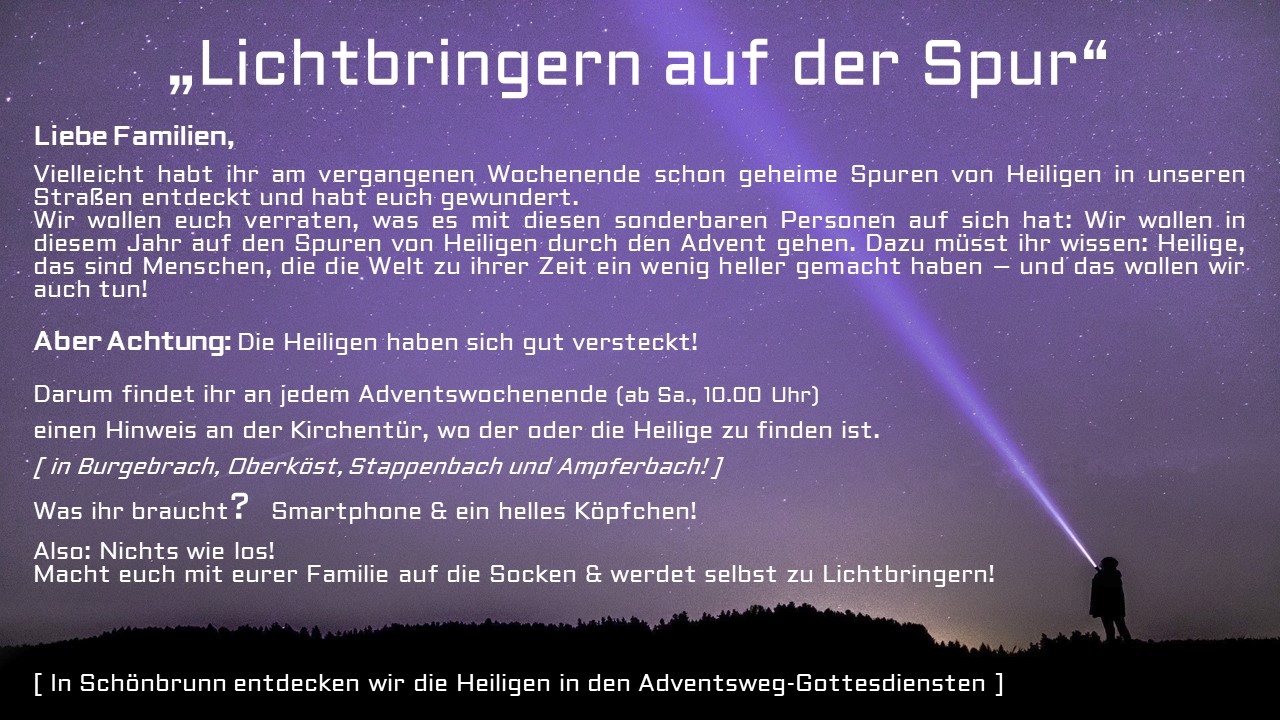 'Lichtbringern' auf der Spur