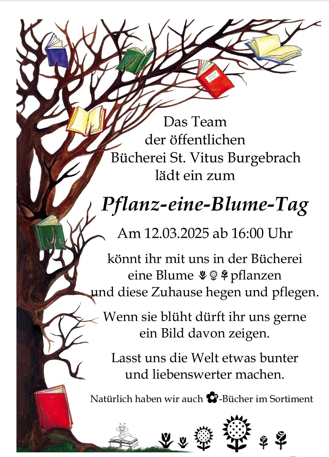 Tag der Blume Bücherei
